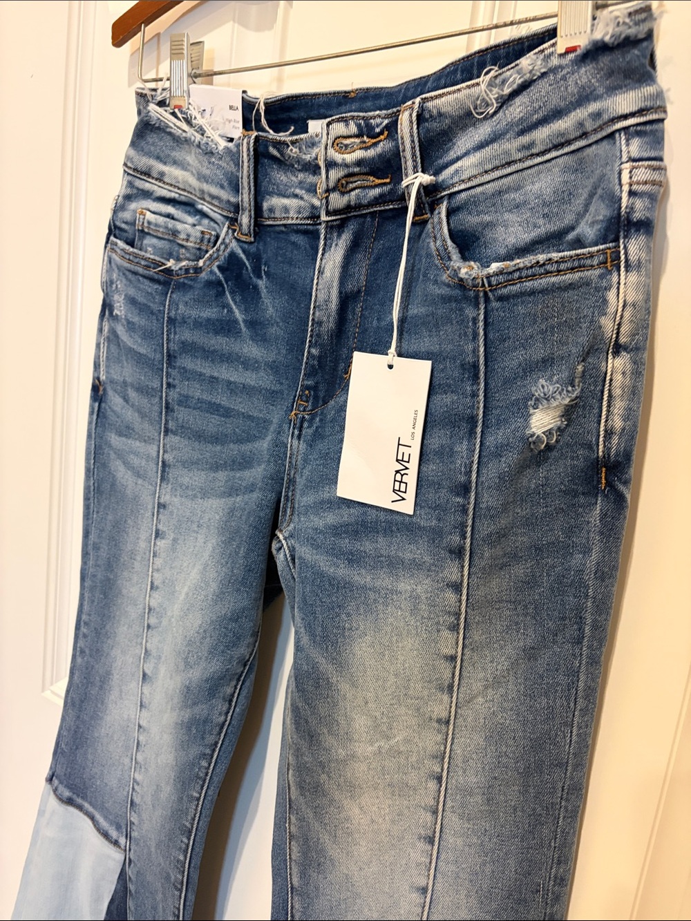 NWT Vervet LA Blue Bella High-Rise Flare Jeans Sz 27 - Picture 4 of 9